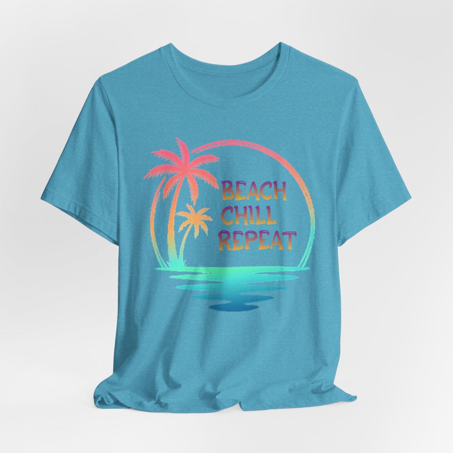 Beach Chill Repeat palms T-Shirt | Palm Tree Tee, Beach Vibes