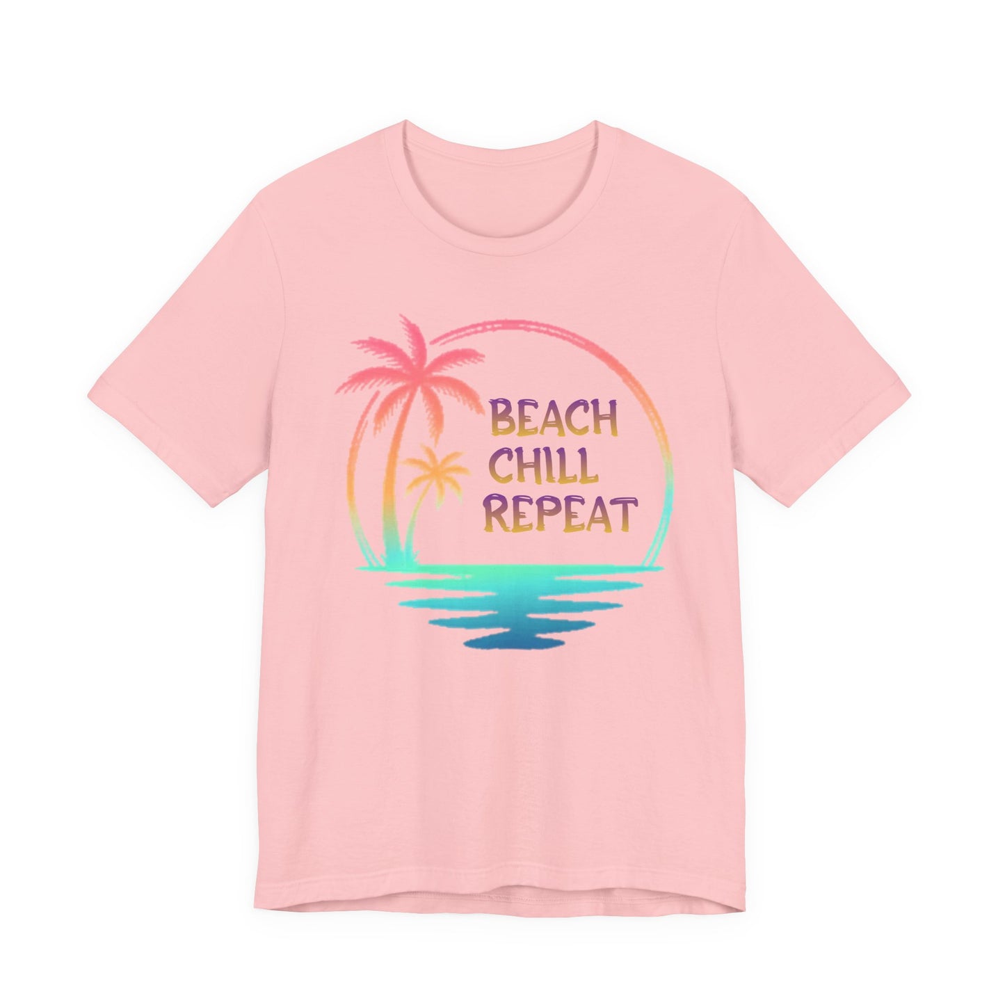 Beach Chill Repeat palms T-Shirt | Palm Tree Tee, Beach Vibes