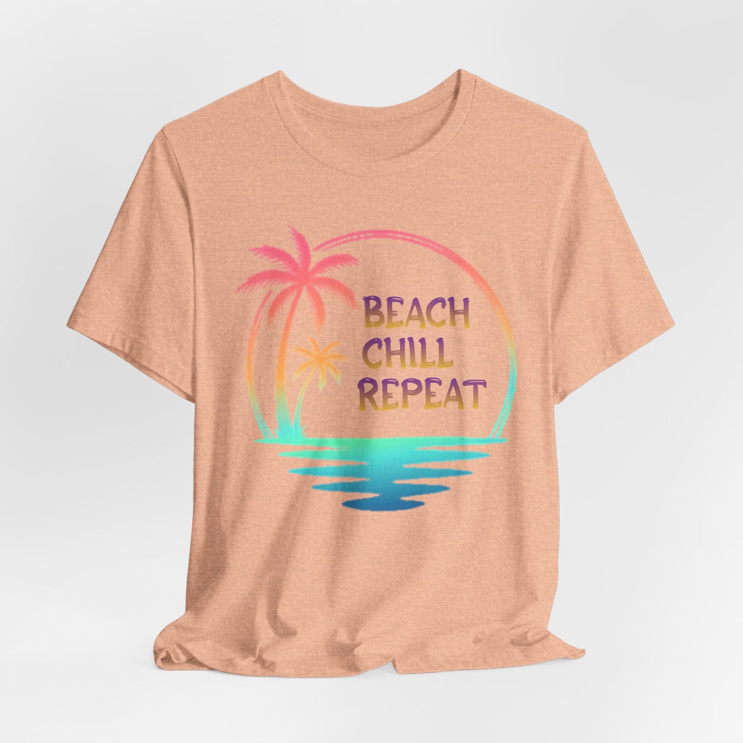 Beach Chill Repeat palms T-Shirt | Palm Tree Tee, Beach Vibes
