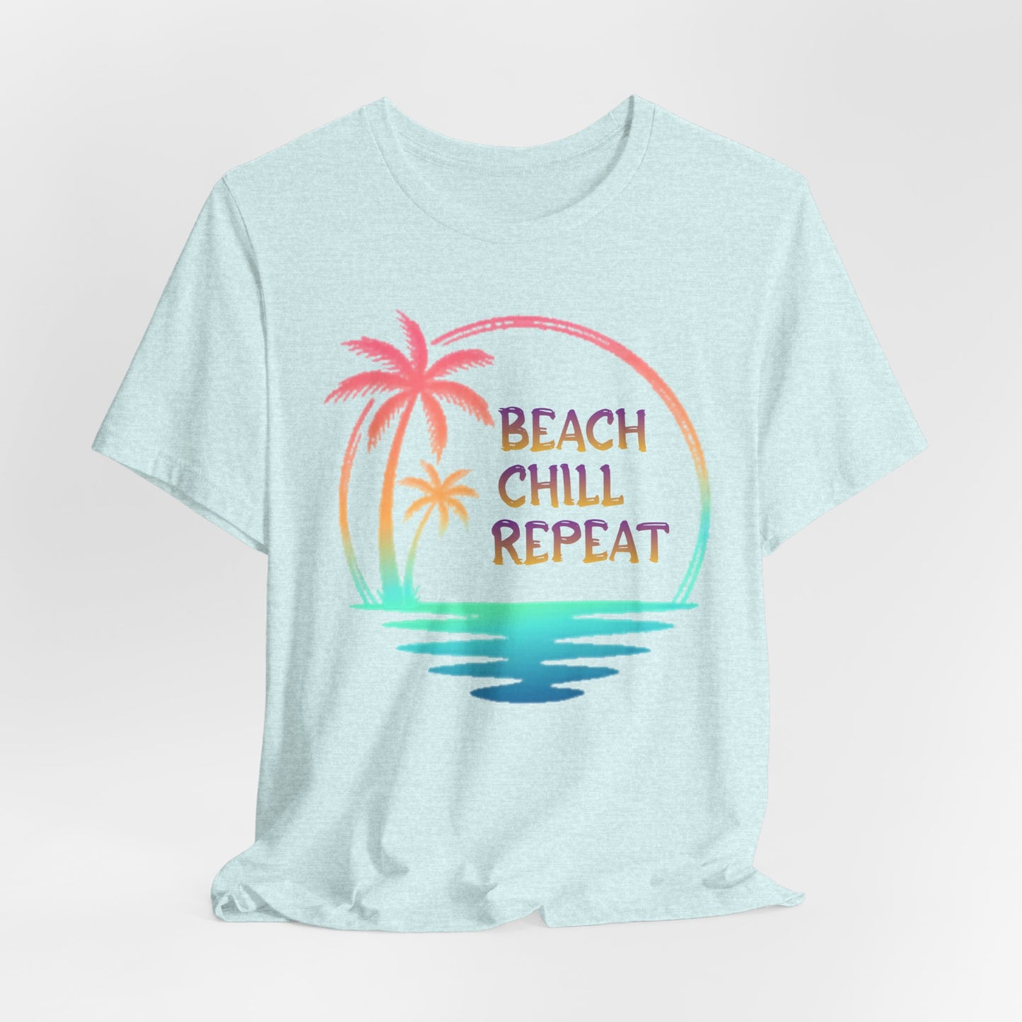 Beach Chill Repeat palms T-Shirt | Palm Tree Tee, Beach Vibes