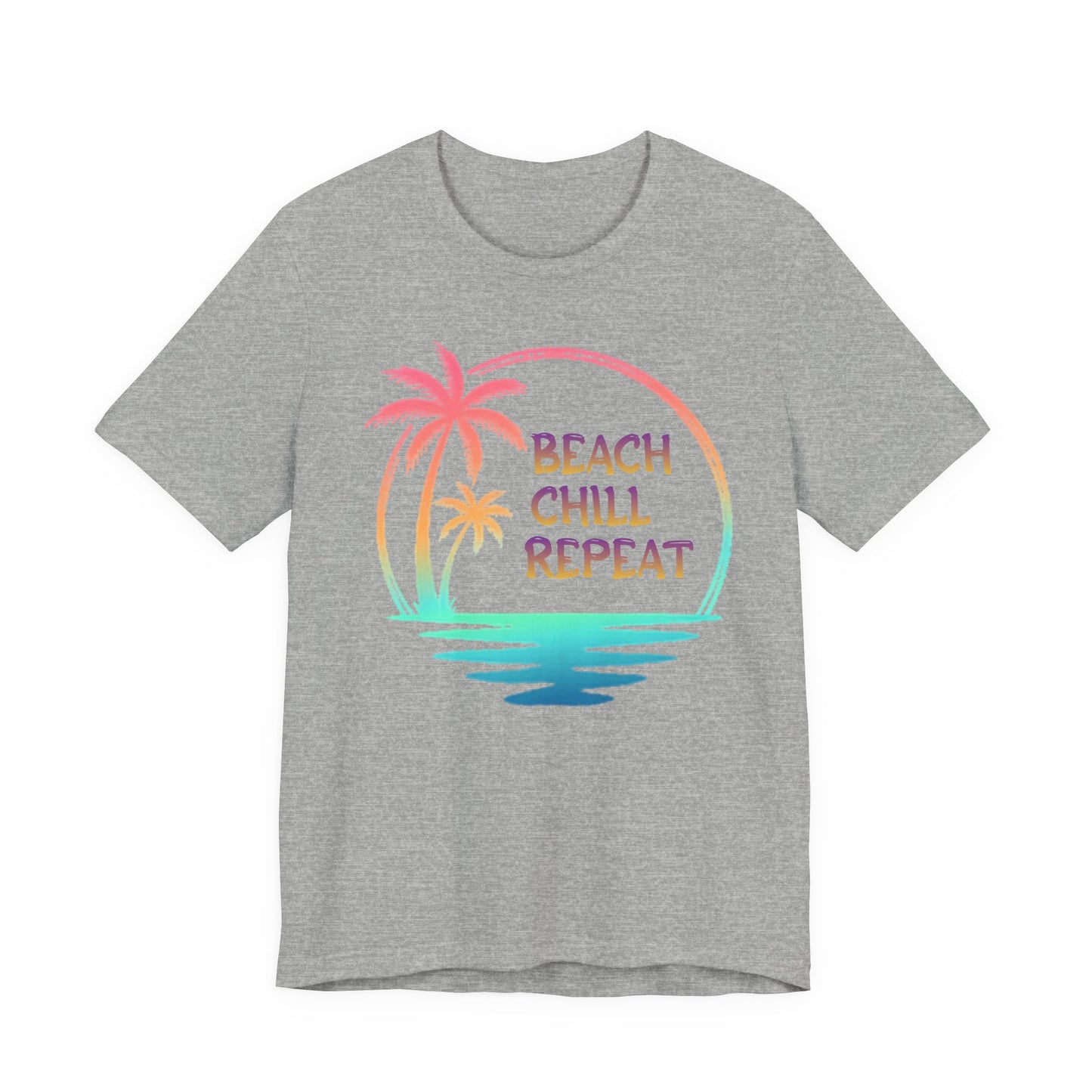 Beach Chill Repeat palms T-Shirt | Palm Tree Tee, Beach Vibes