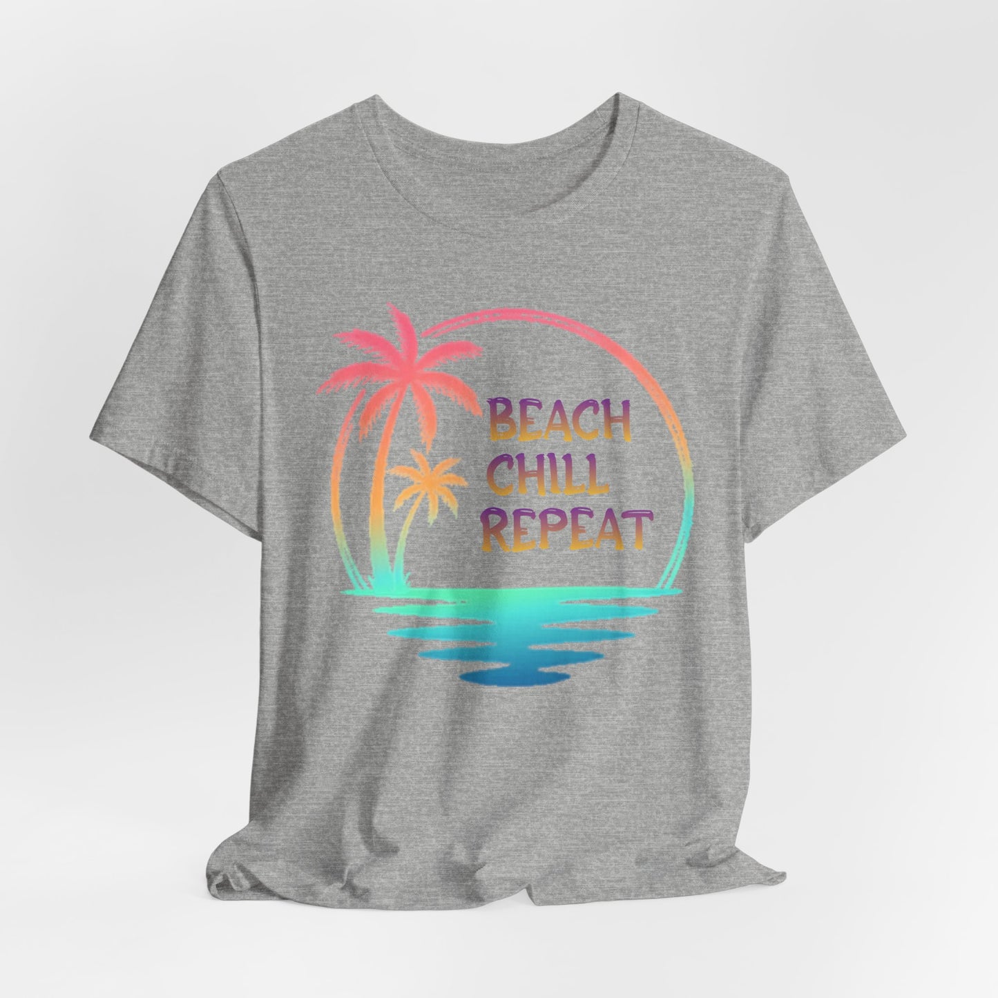 Beach Chill Repeat palms T-Shirt | Palm Tree Tee, Beach Vibes