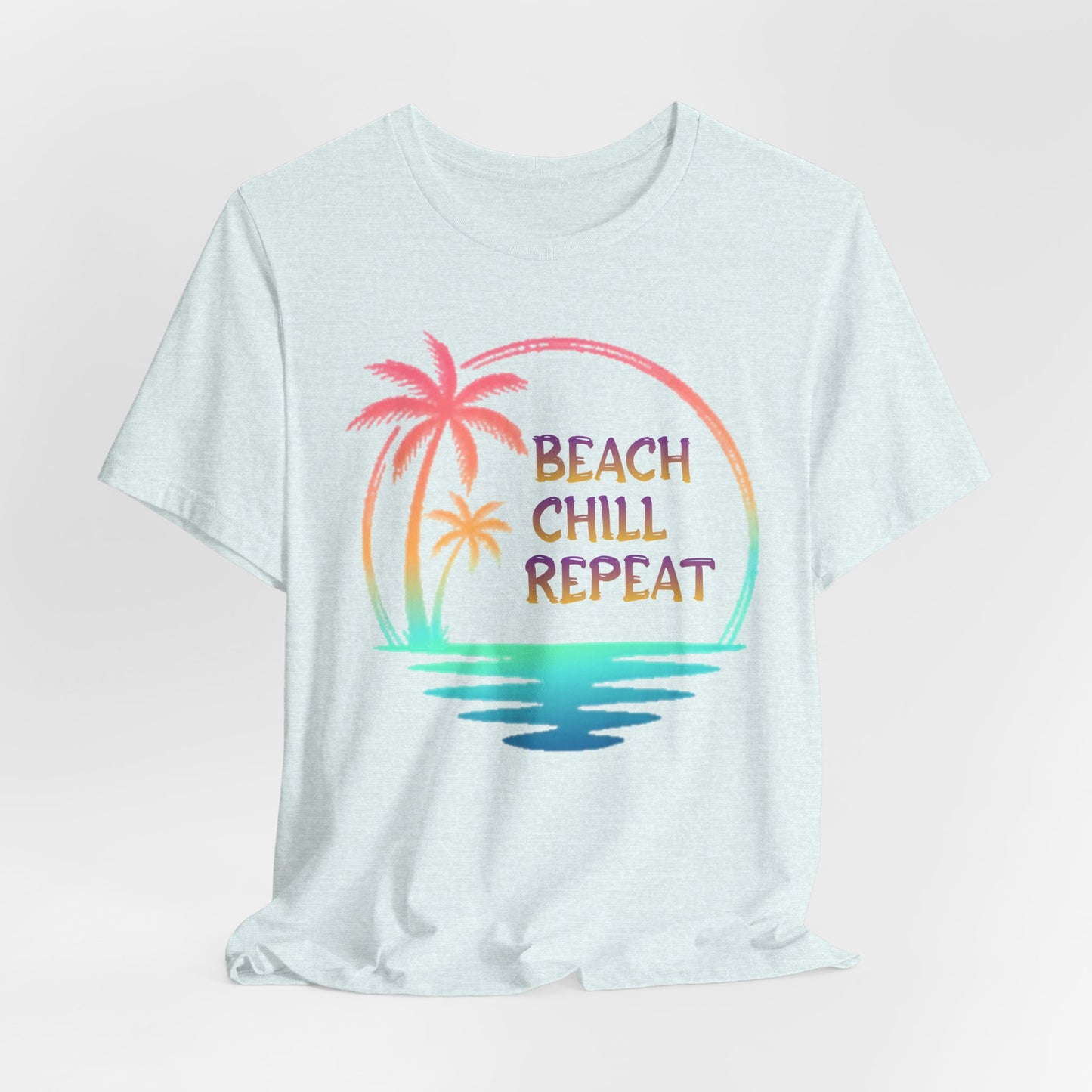 Beach Chill Repeat palms T-Shirt | Palm Tree Tee, Beach Vibes