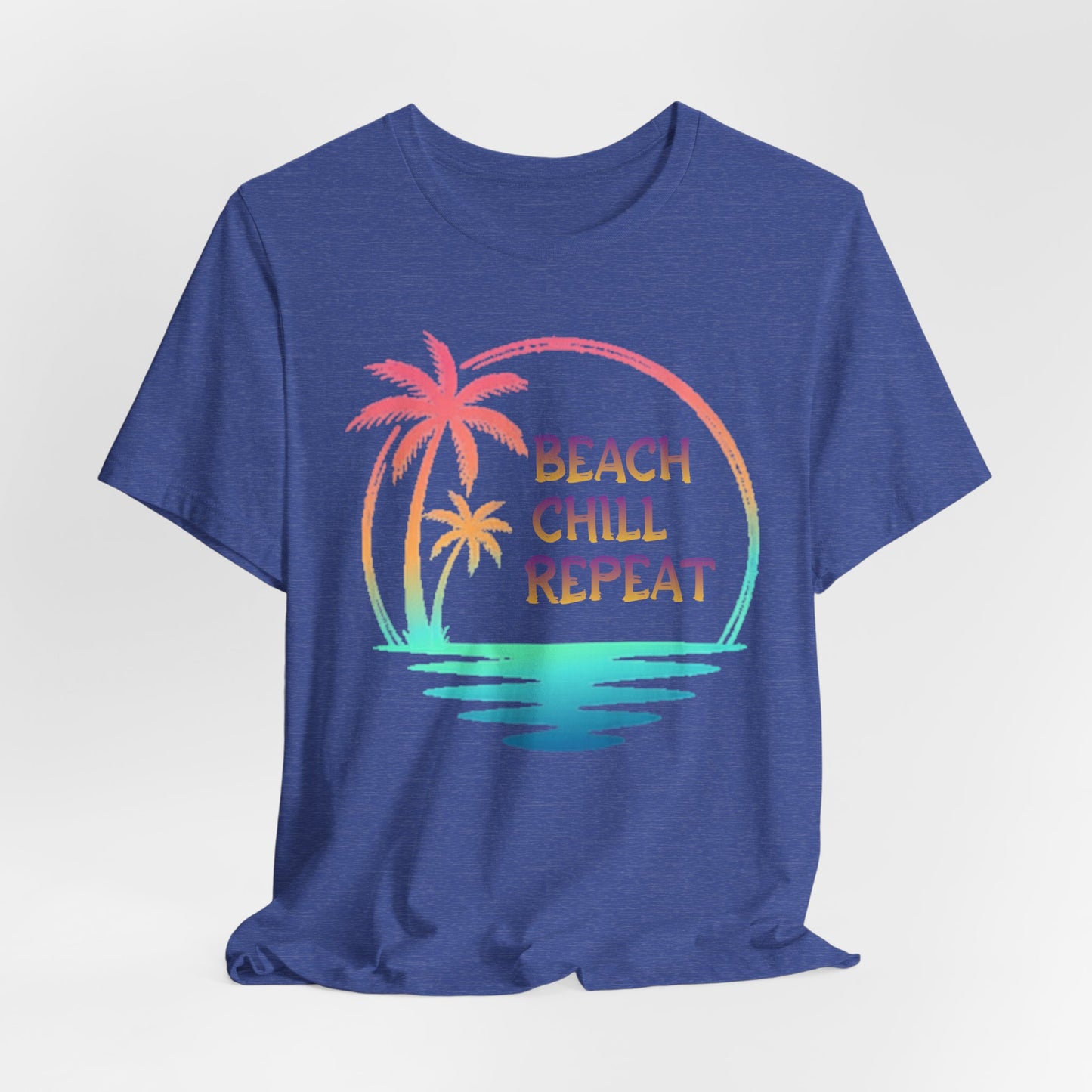 Beach Chill Repeat palms T-Shirt | Palm Tree Tee, Beach Vibes