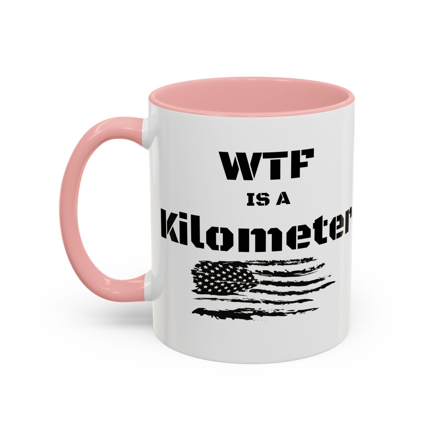 WTF is a Kilometer | Cool Sunglasses Shark Accent Coffee Mug | New Smyrna Jim, Nautical Ocean Theme