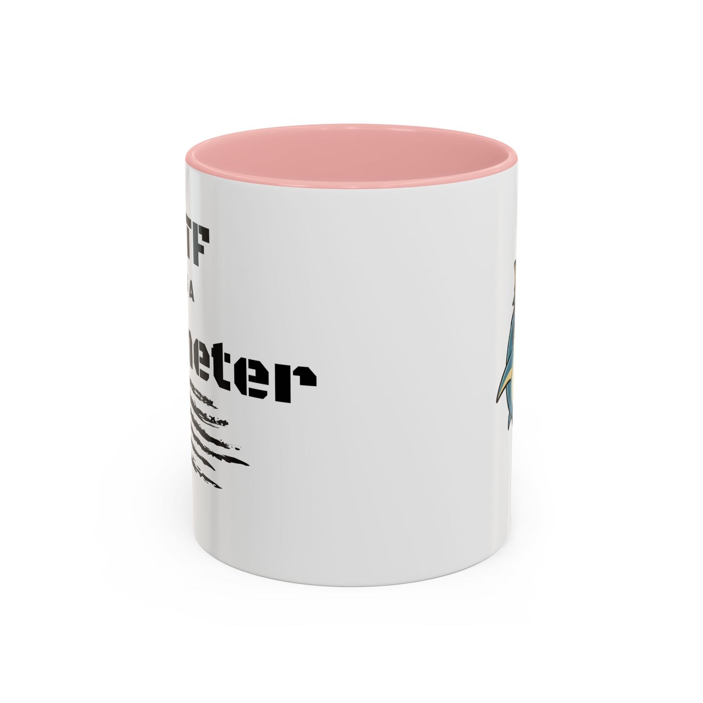 WTF is a Kilometer | Cool Sunglasses Shark Accent Coffee Mug | New Smyrna Jim, Nautical Ocean Theme