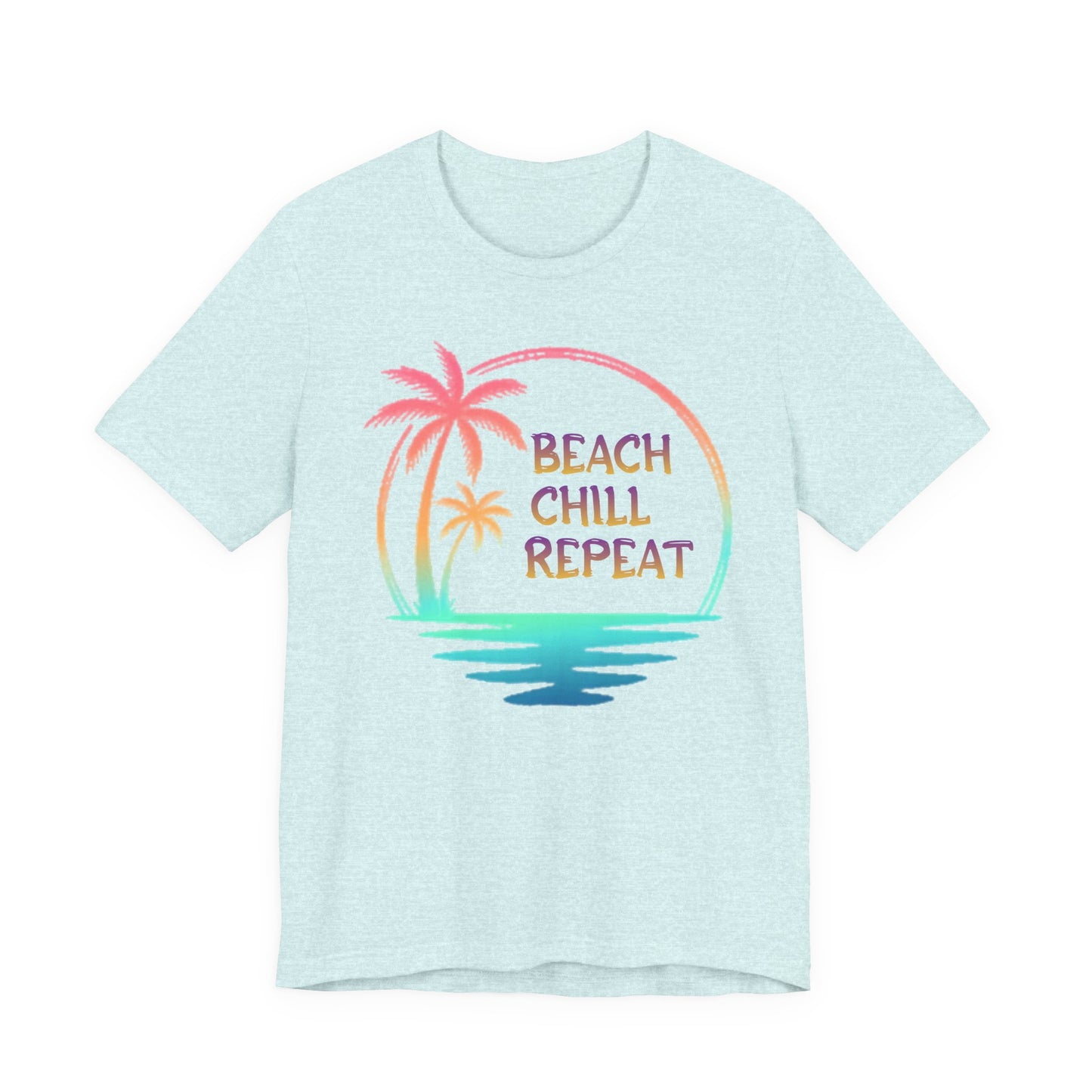 Beach Chill Repeat palms T-Shirt | Palm Tree Tee, Beach Vibes