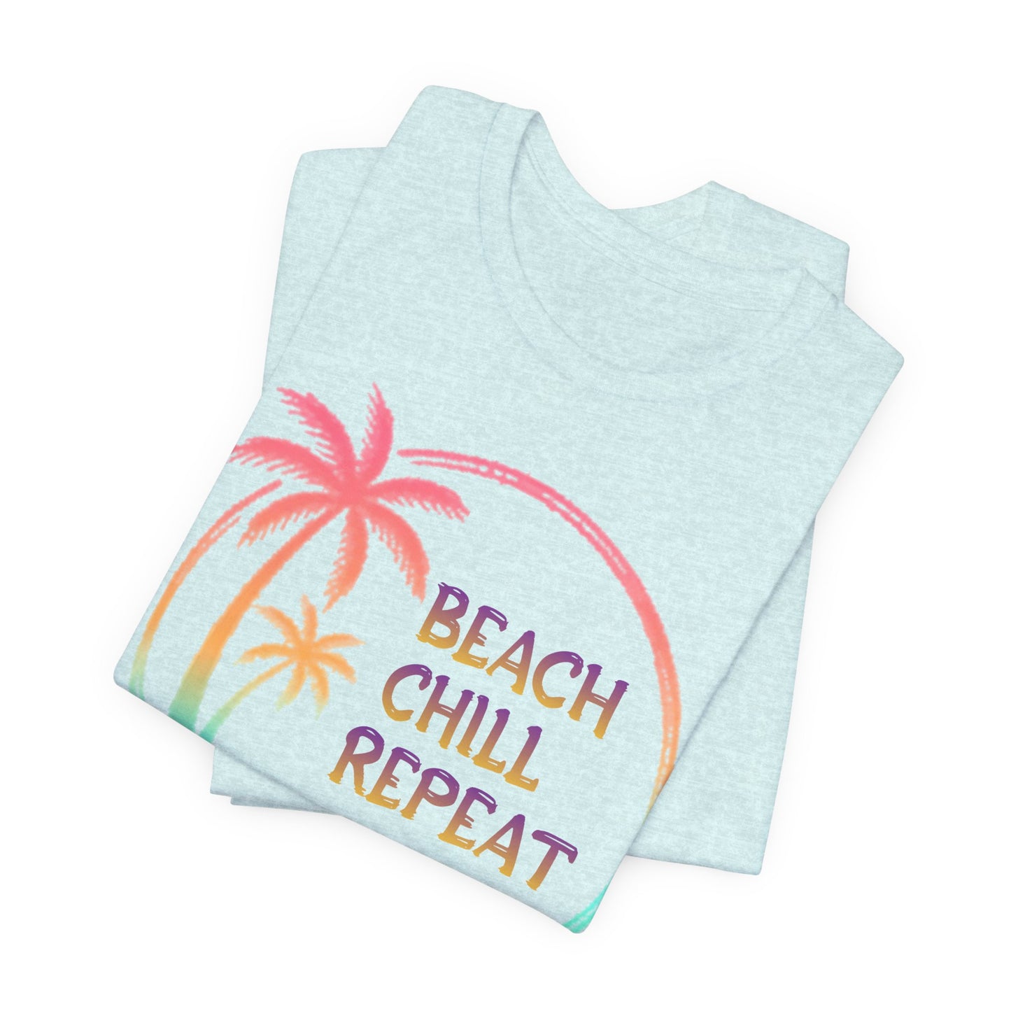 Beach Chill Repeat palms T-Shirt | Palm Tree Tee, Beach Vibes
