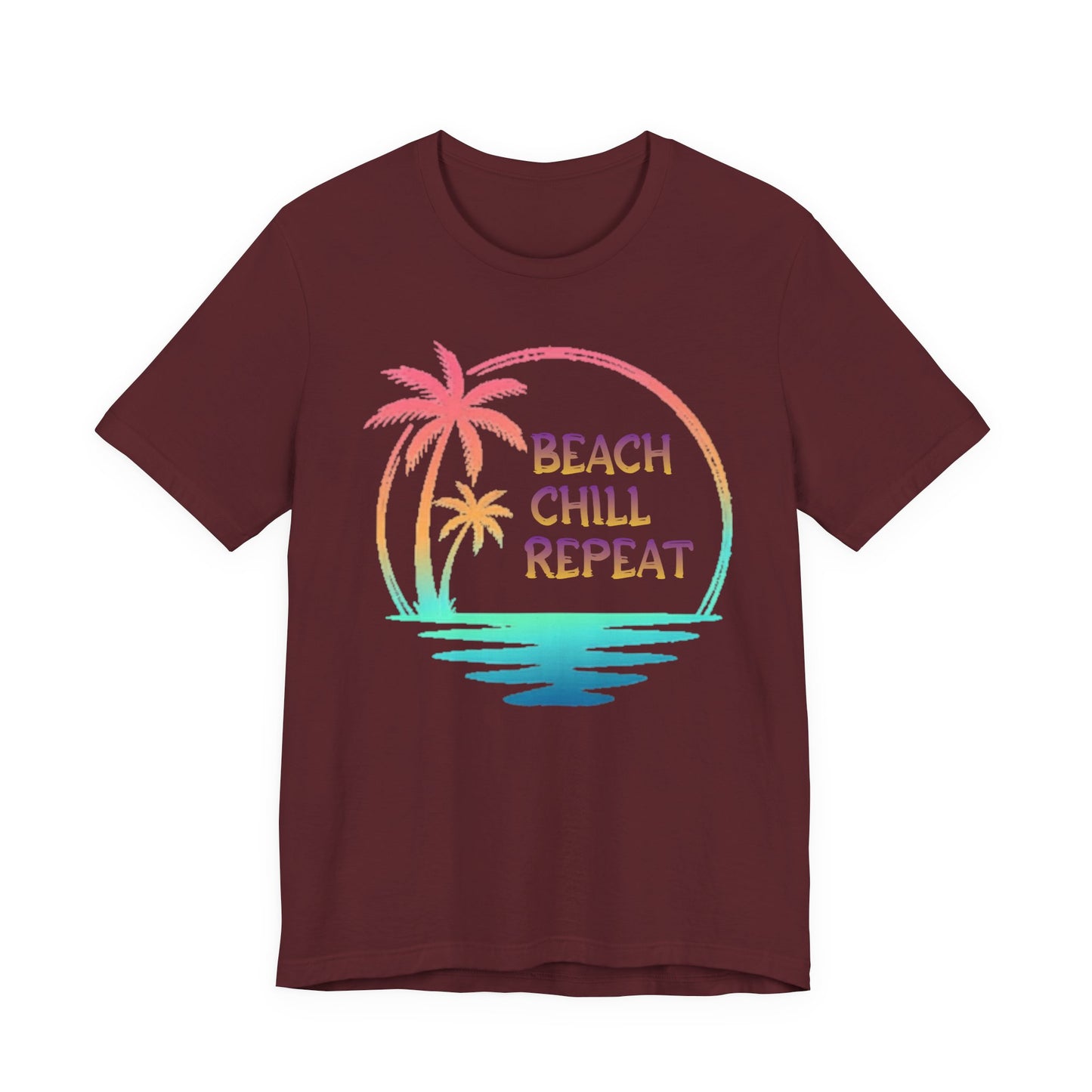 Beach Chill Repeat palms T-Shirt | Palm Tree Tee, Beach Vibes