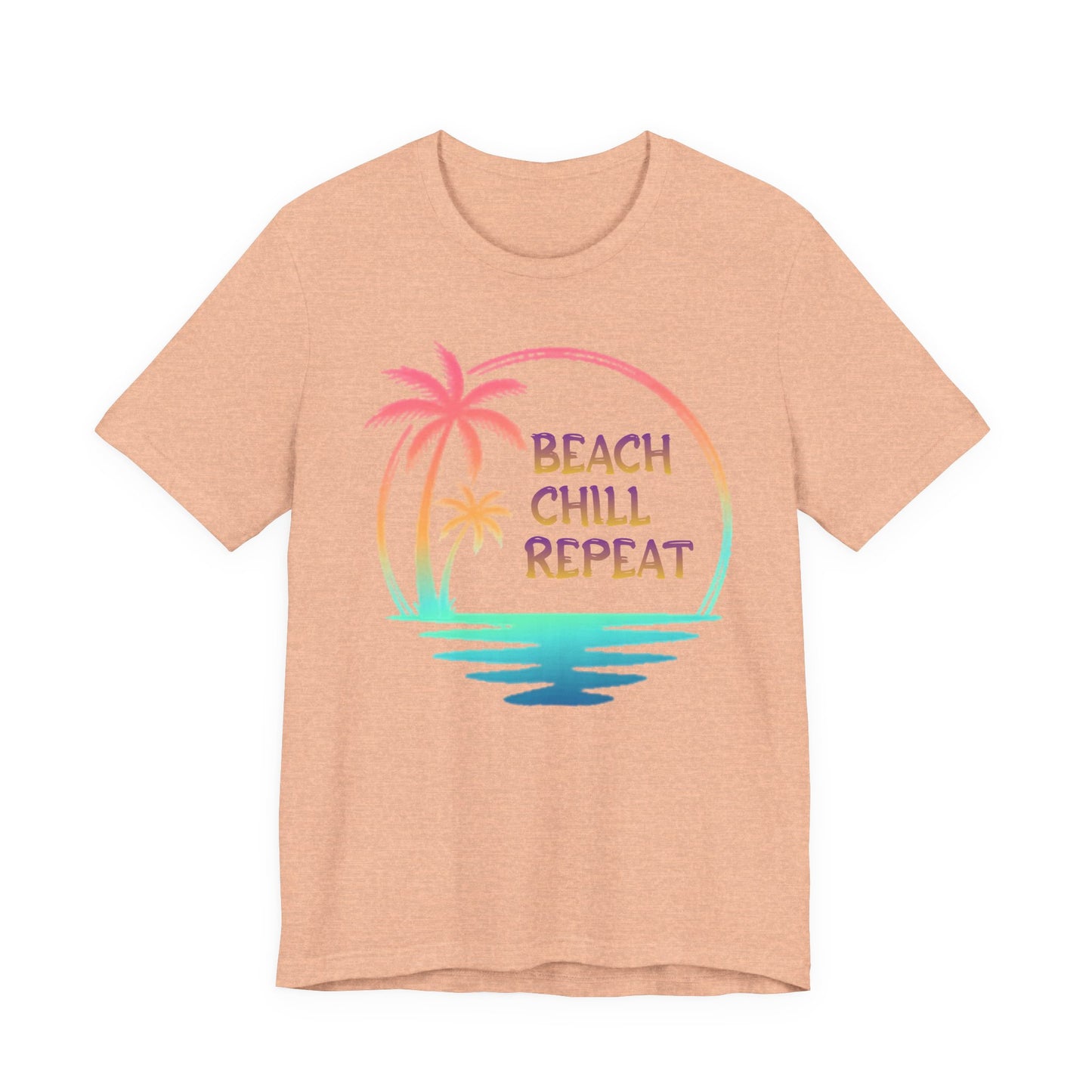 Beach Chill Repeat palms T-Shirt | Palm Tree Tee, Beach Vibes
