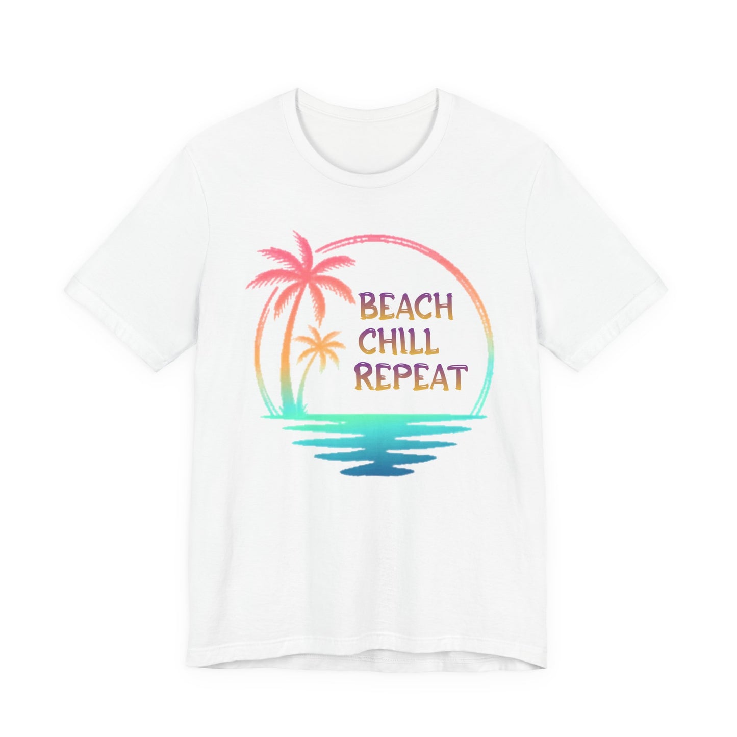Beach Chill Repeat palms T-Shirt | Palm Tree Tee, Beach Vibes