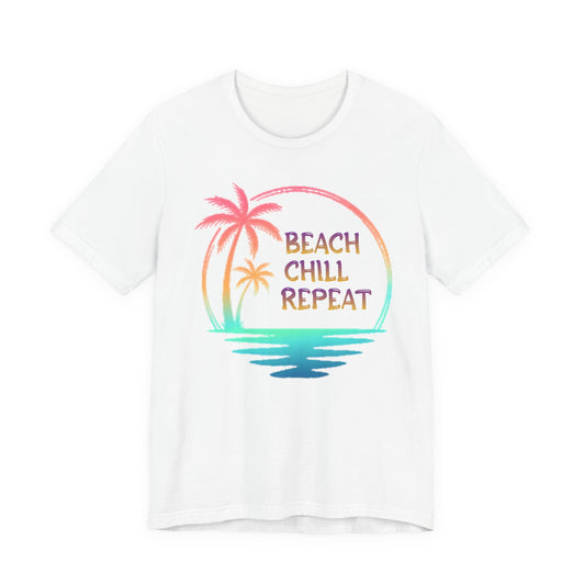 Beach Chill Repeat palms T-Shirt | Palm Tree Tee, Beach Vibes