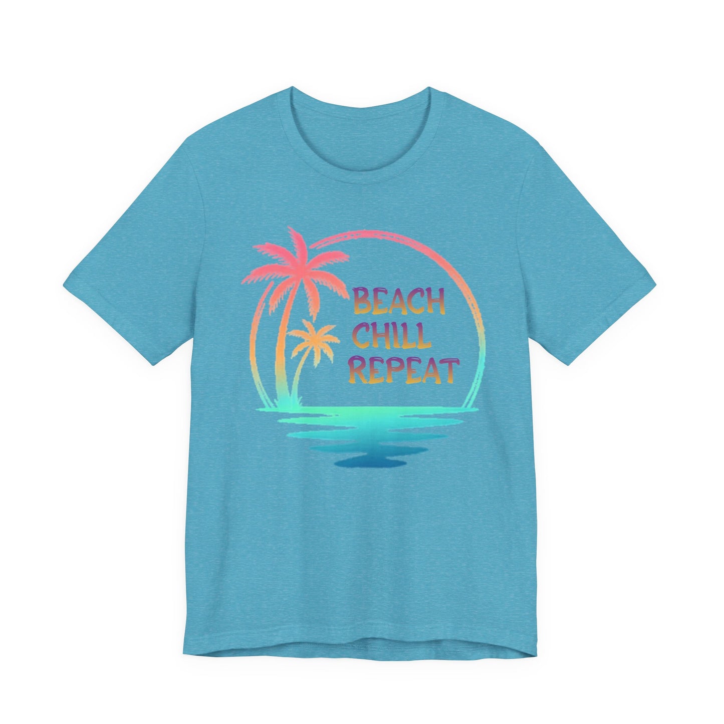 Beach Chill Repeat palms T-Shirt | Palm Tree Tee, Beach Vibes