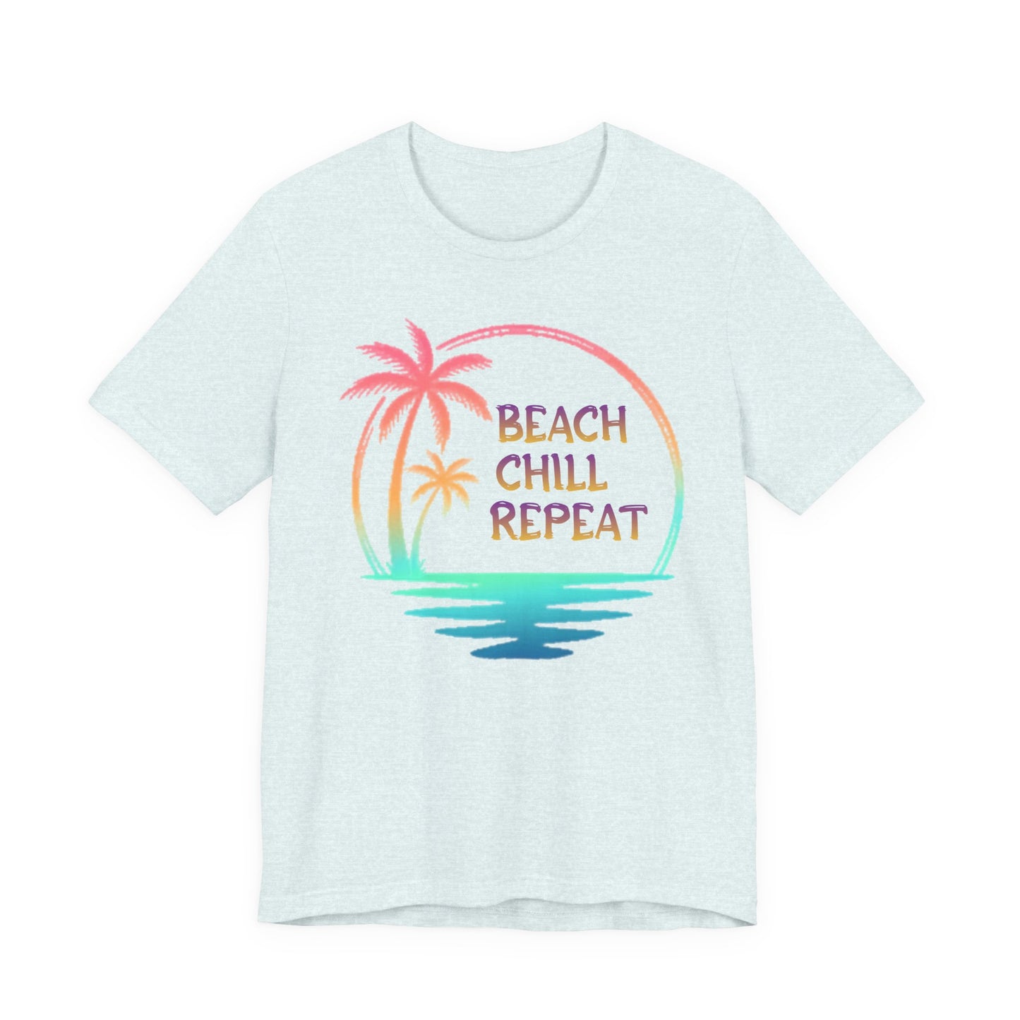 Beach Chill Repeat palms T-Shirt | Palm Tree Tee, Beach Vibes