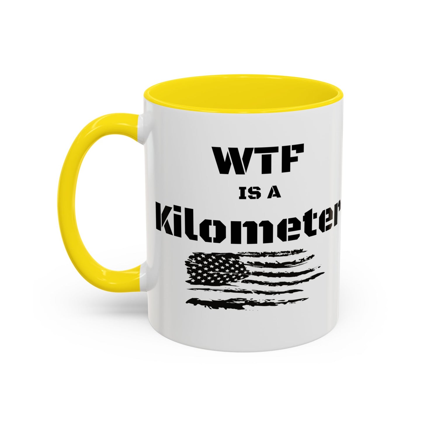 WTF is a Kilometer | Cool Sunglasses Shark Accent Coffee Mug | New Smyrna Jim, Nautical Ocean Theme