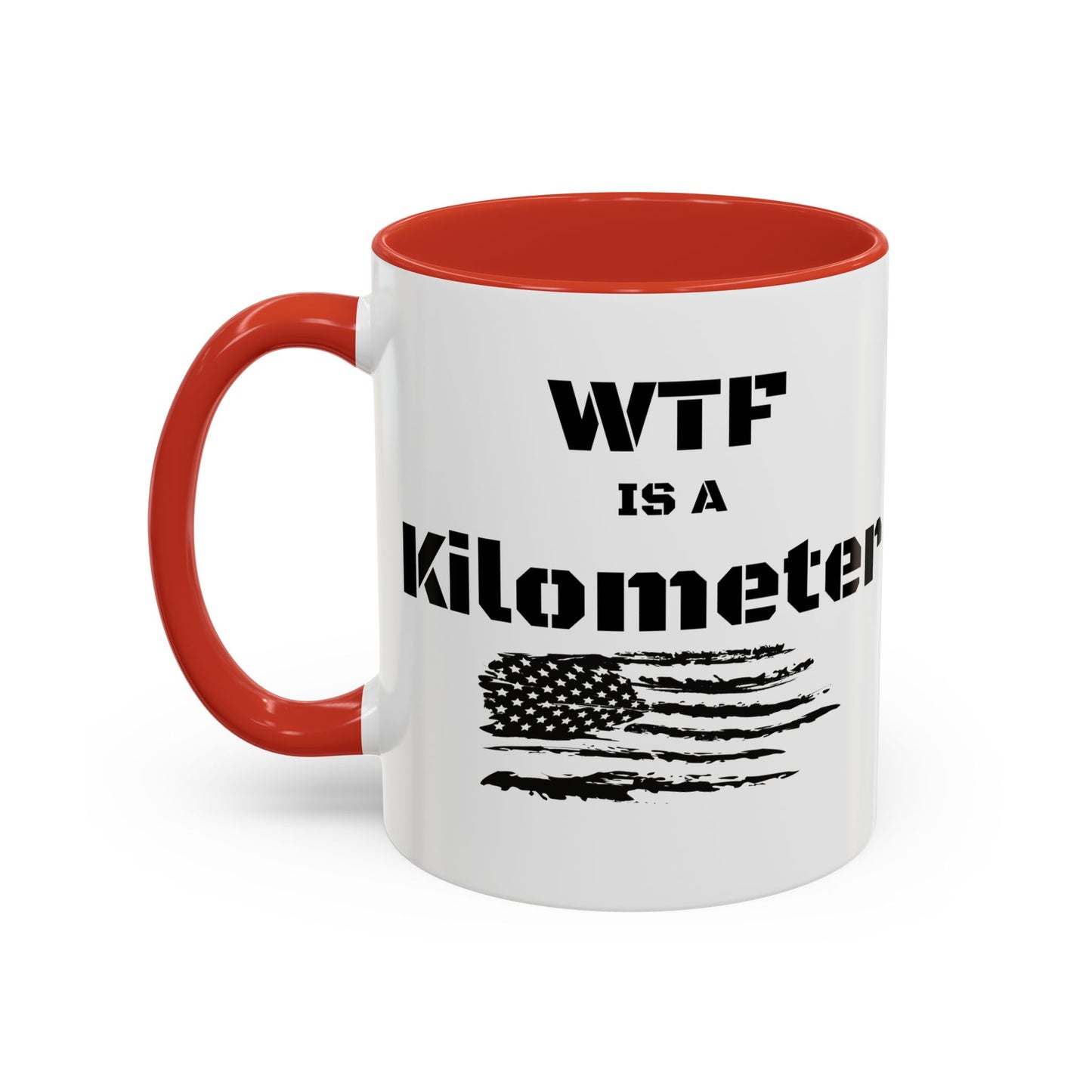 WTF is a Kilometer | Cool Sunglasses Shark Accent Coffee Mug | New Smyrna Jim, Nautical Ocean Theme
