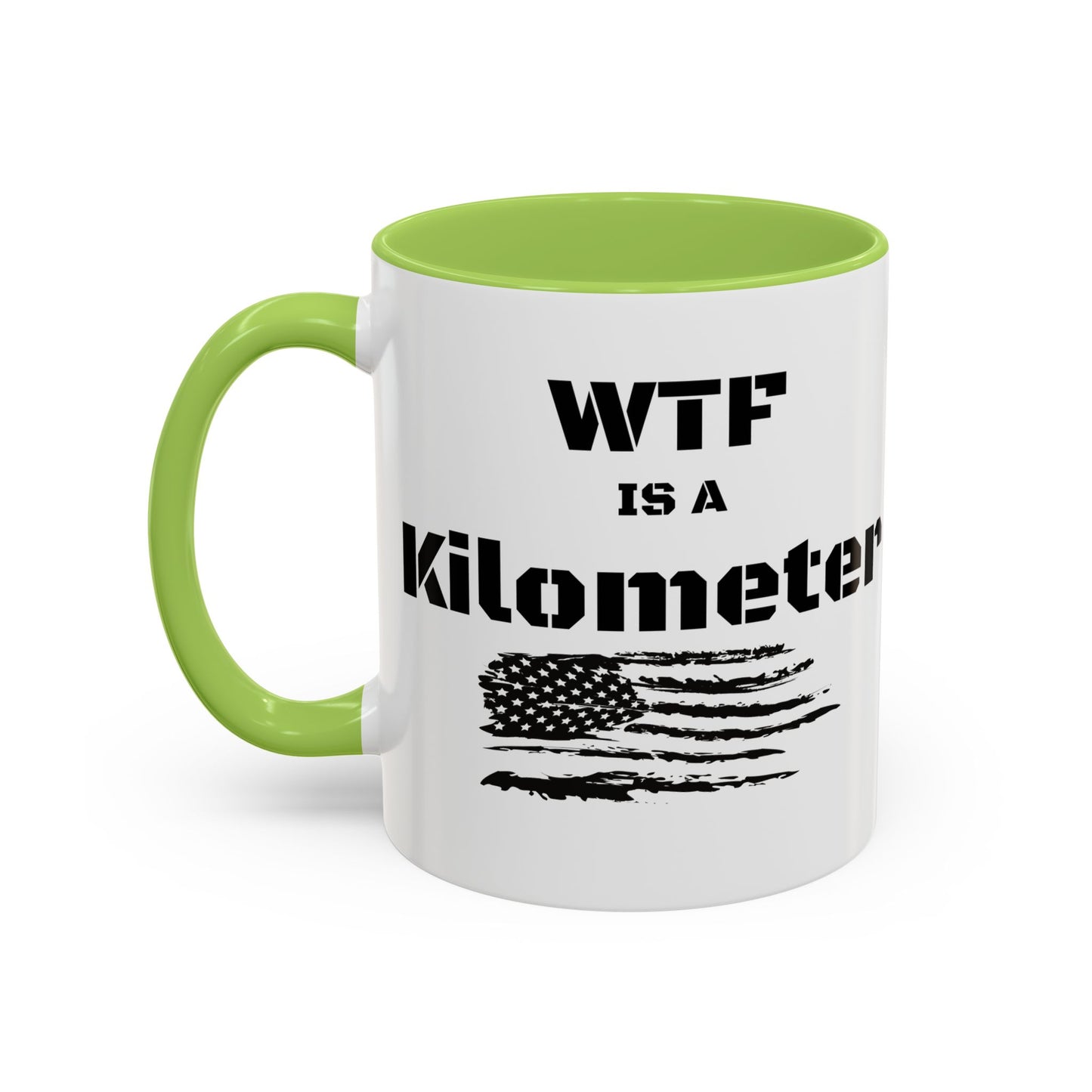 WTF is a Kilometer | Cool Sunglasses Shark Accent Coffee Mug | New Smyrna Jim, Nautical Ocean Theme
