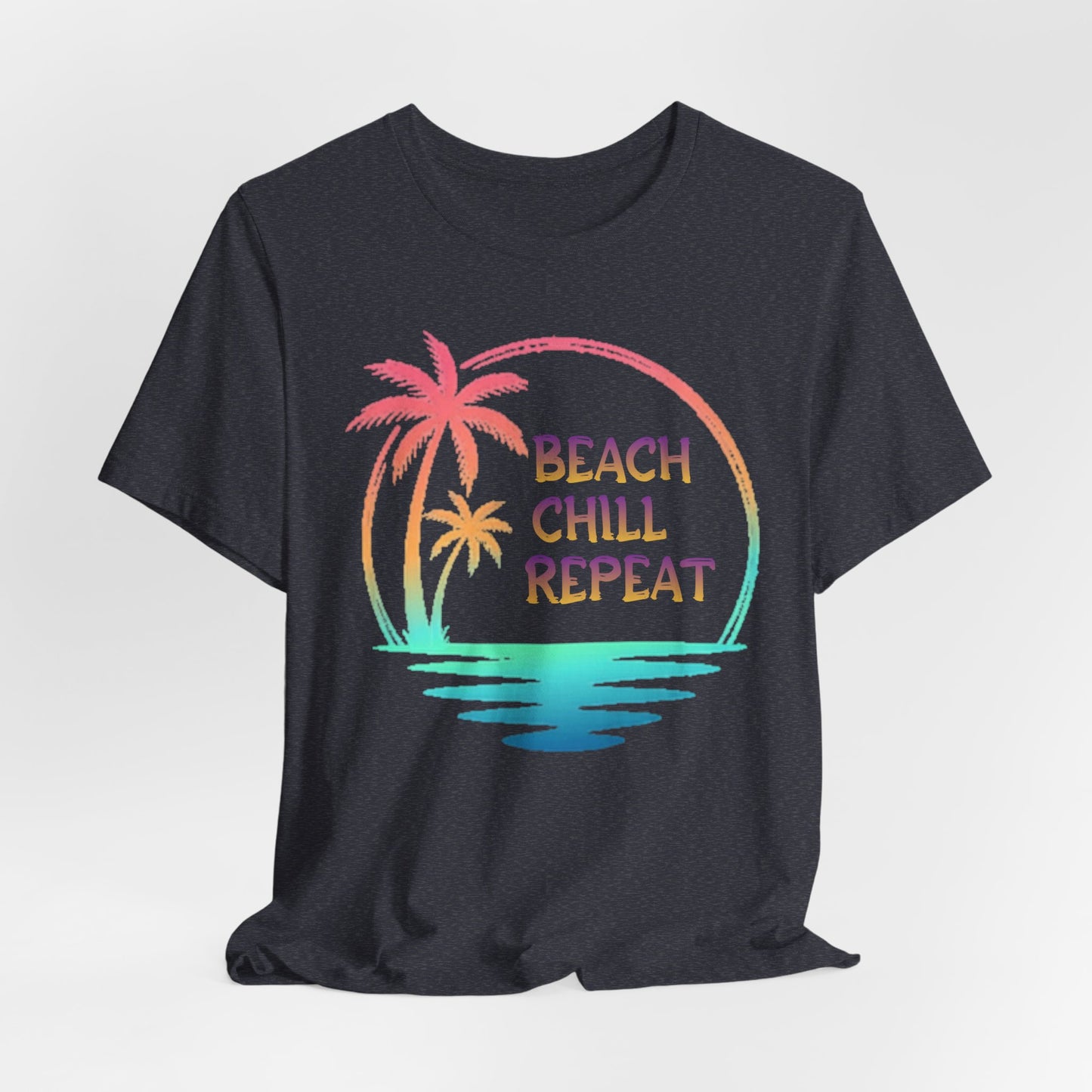 Beach Chill Repeat palms T-Shirt | Palm Tree Tee, Beach Vibes