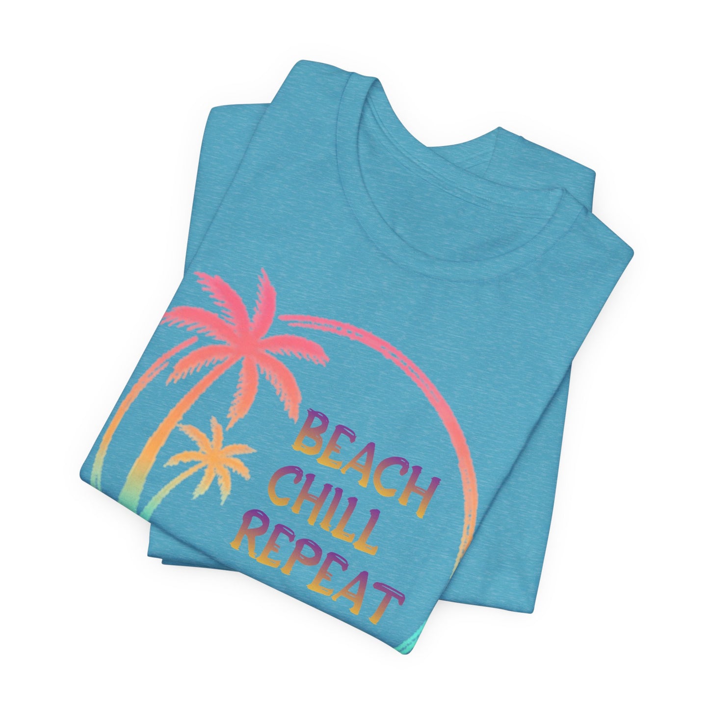 Beach Chill Repeat palms T-Shirt | Palm Tree Tee, Beach Vibes