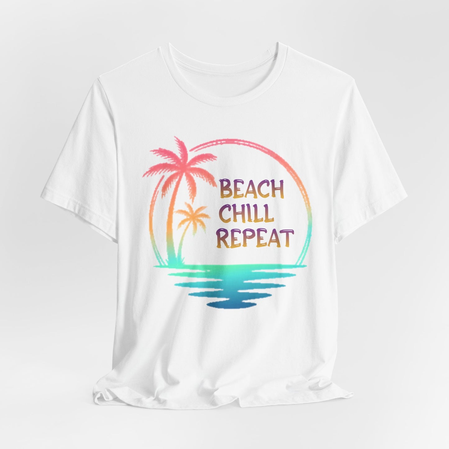 Beach Chill Repeat palms T-Shirt | Palm Tree Tee, Beach Vibes