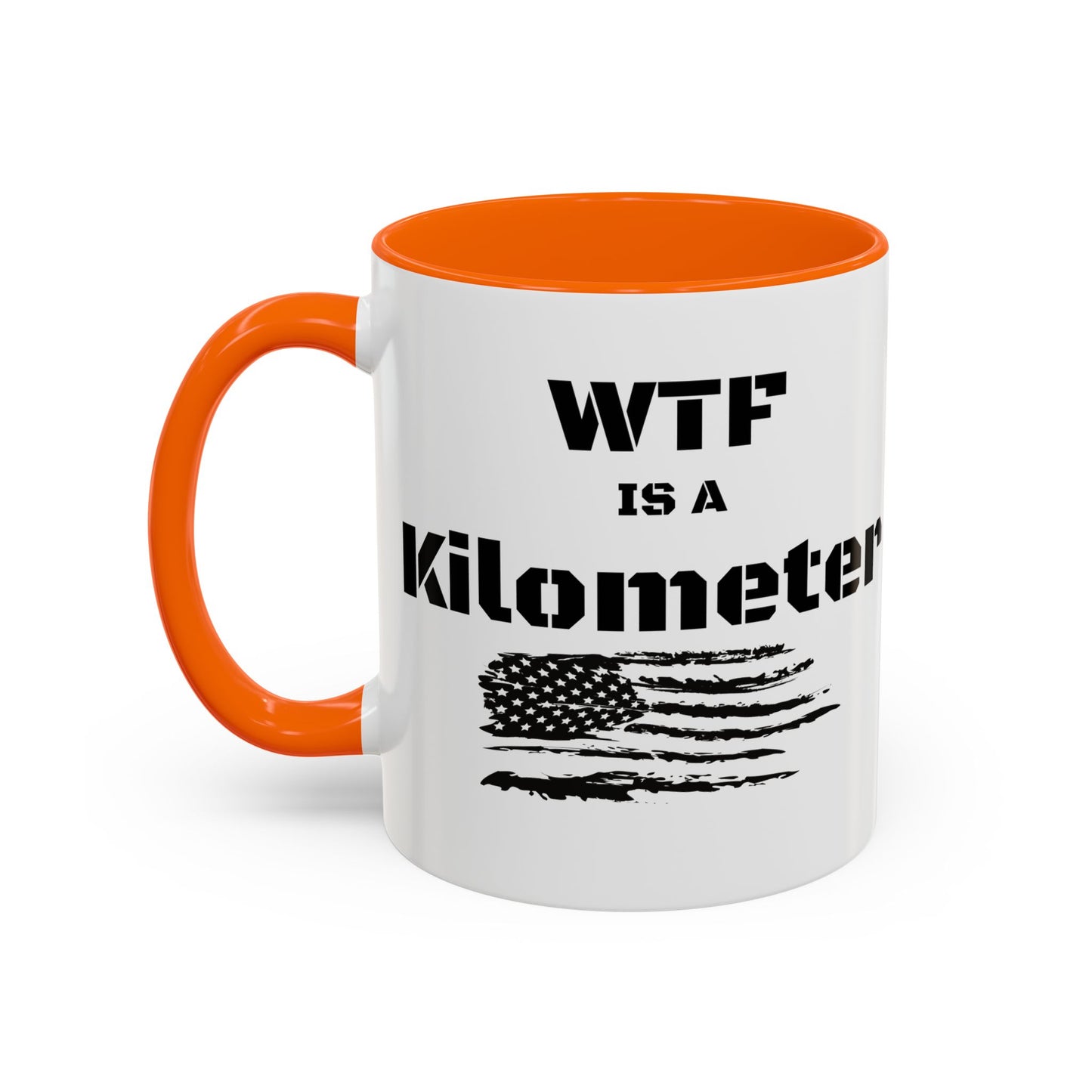 WTF is a Kilometer | Cool Sunglasses Shark Accent Coffee Mug | New Smyrna Jim, Nautical Ocean Theme