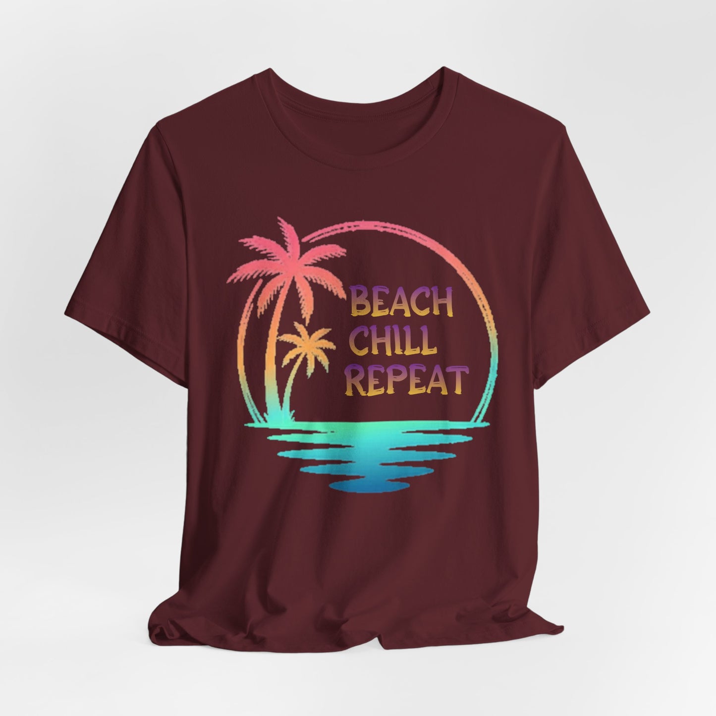 Beach Chill Repeat palms T-Shirt | Palm Tree Tee, Beach Vibes