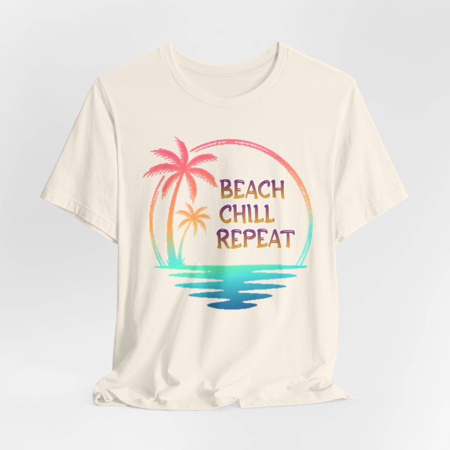 Beach Chill Repeat palms T-Shirt | Palm Tree Tee, Beach Vibes