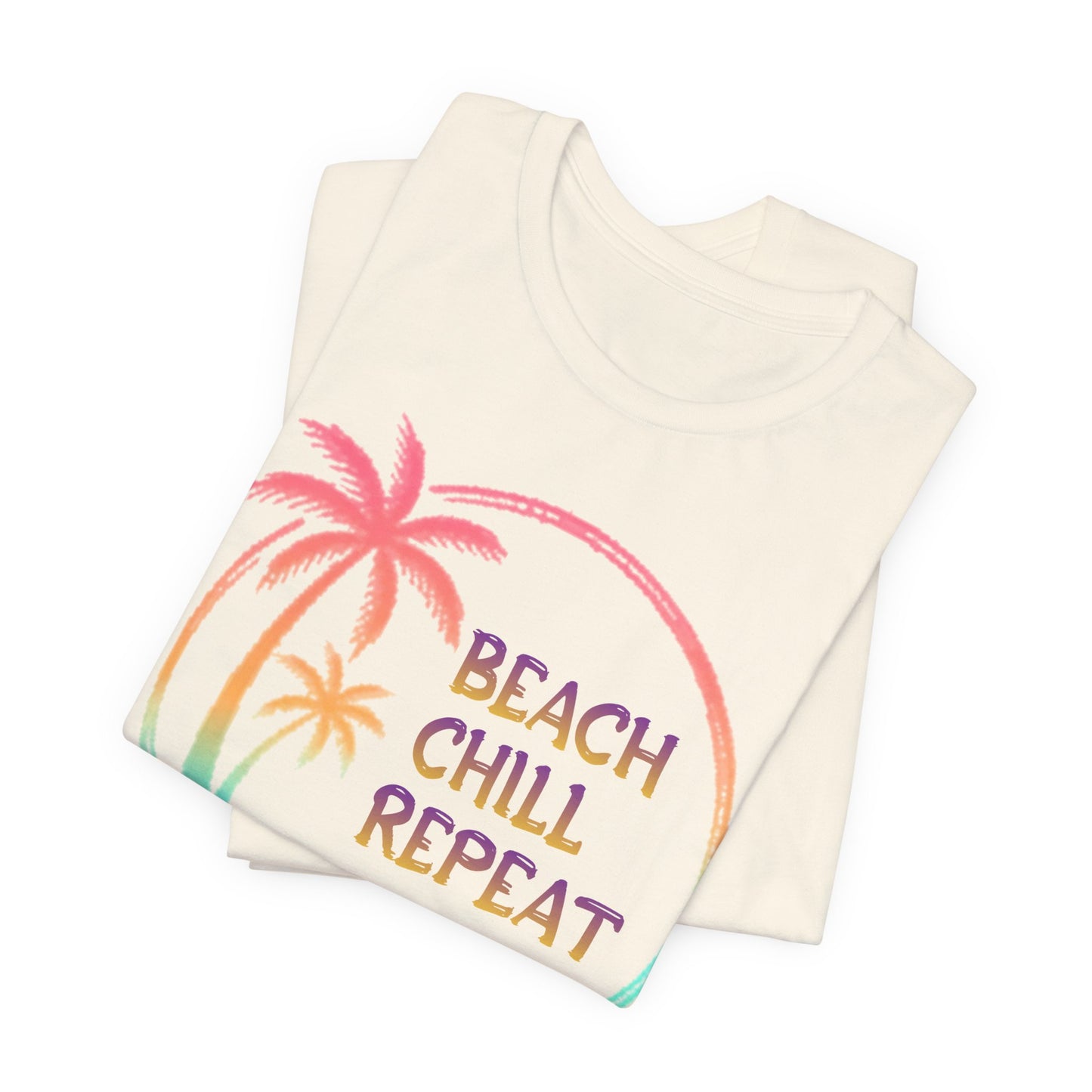 Beach Chill Repeat palms T-Shirt | Palm Tree Tee, Beach Vibes