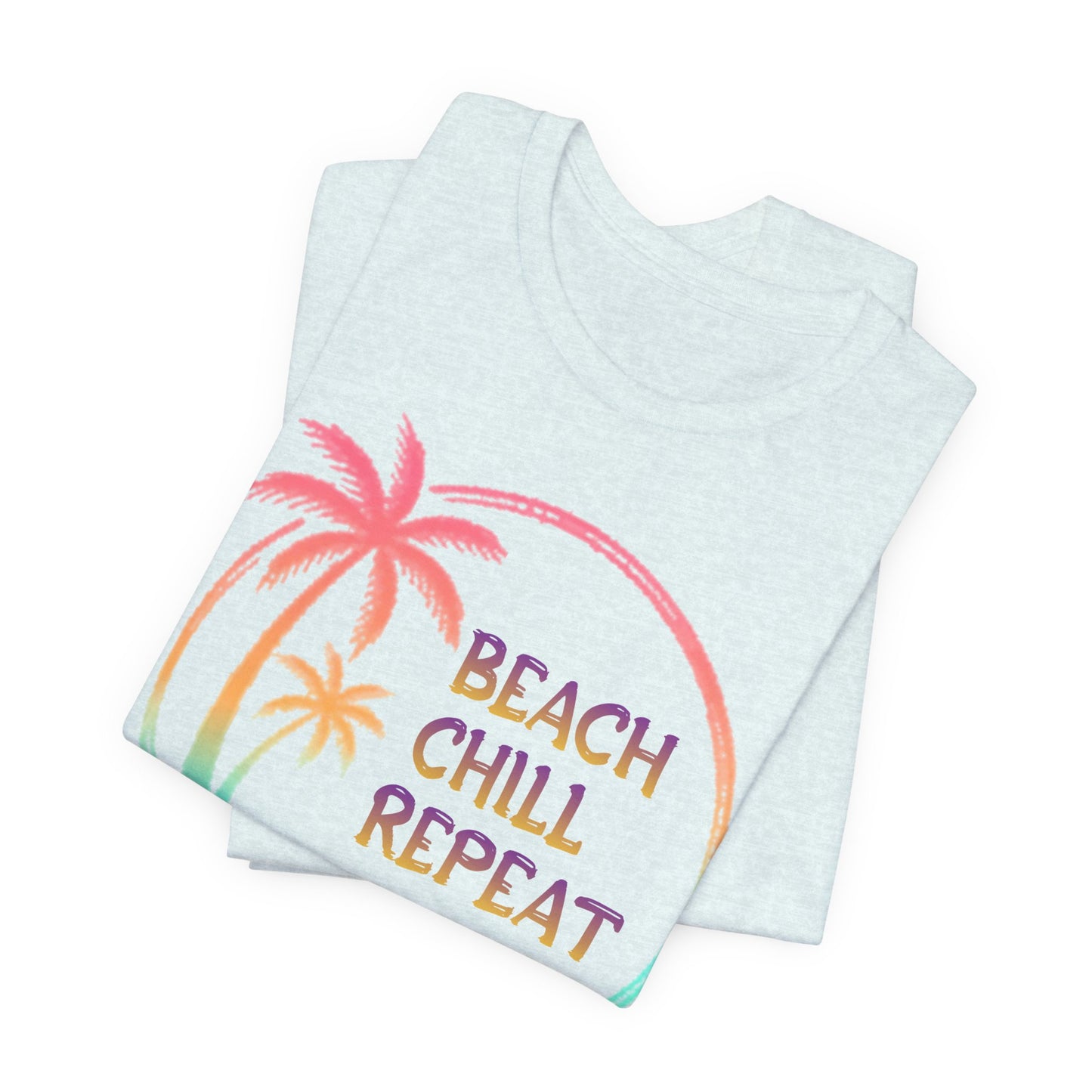 Beach Chill Repeat palms T-Shirt | Palm Tree Tee, Beach Vibes