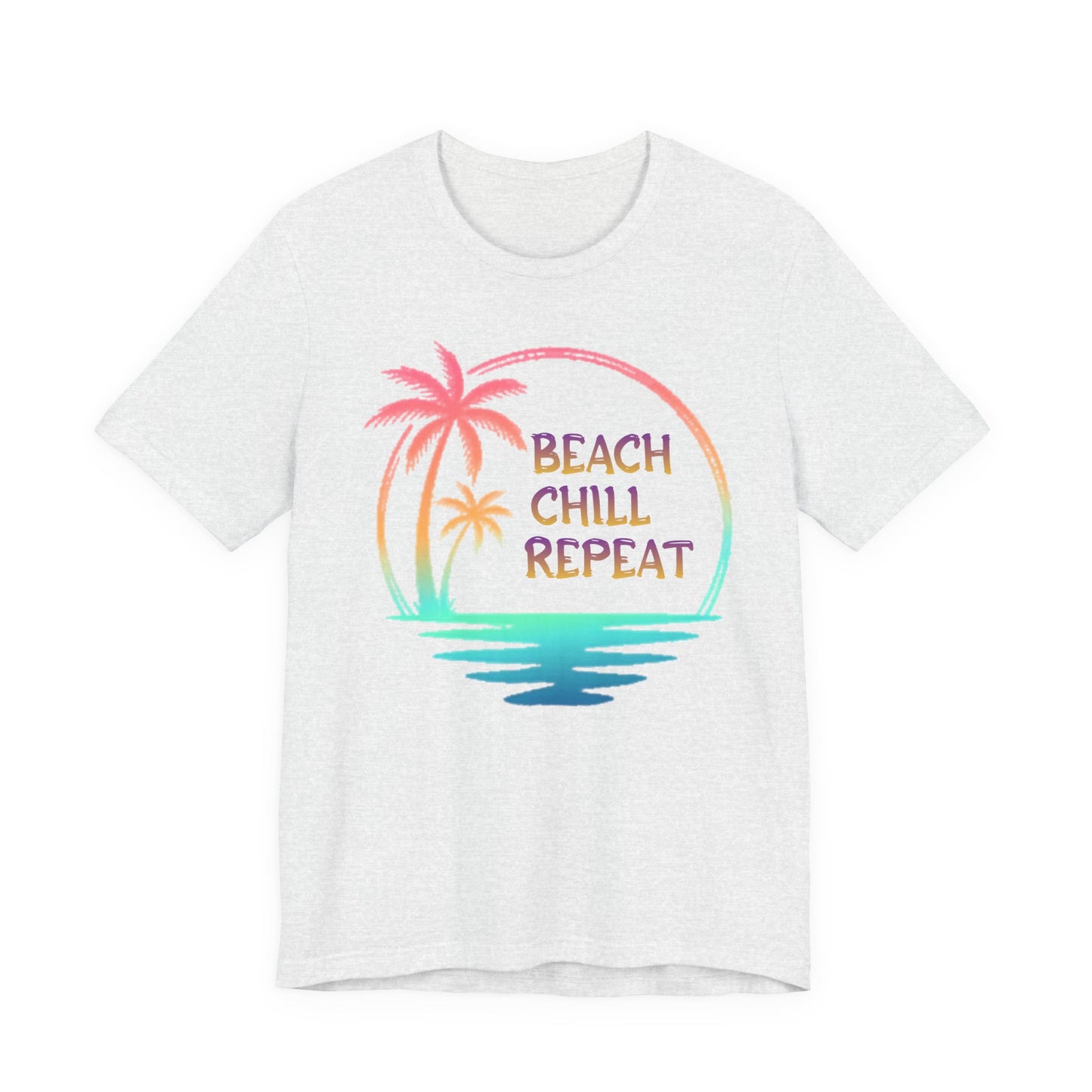 Beach Chill Repeat palms T-Shirt | Palm Tree Tee, Beach Vibes