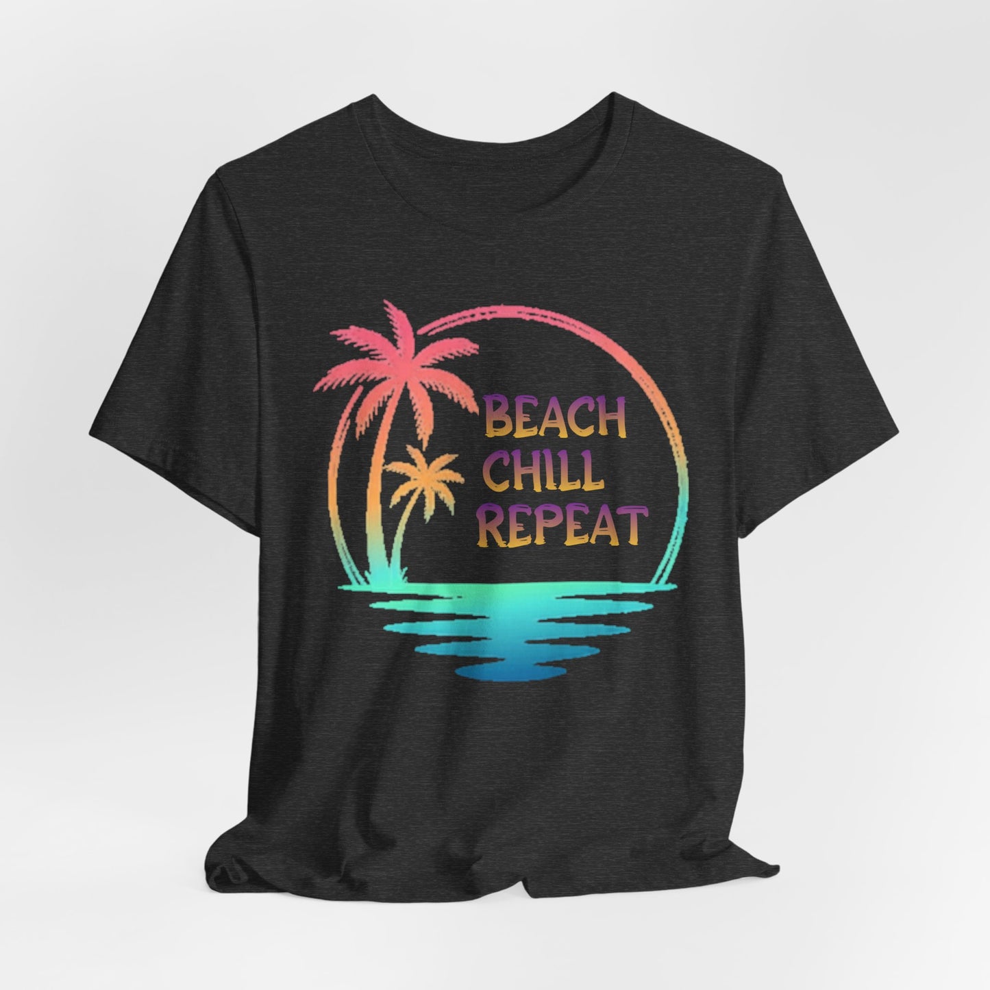 Beach Chill Repeat palms T-Shirt | Palm Tree Tee, Beach Vibes