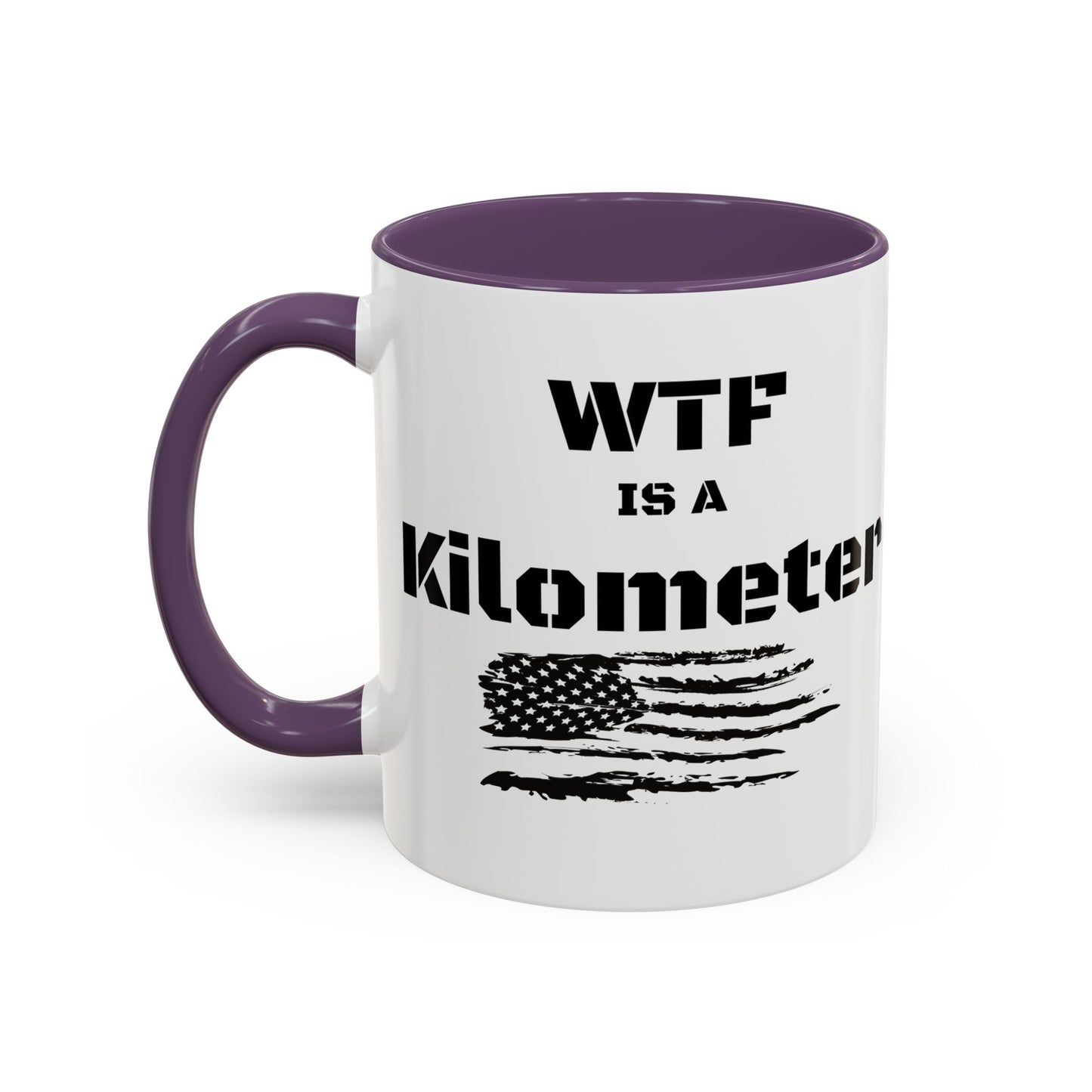 WTF is a Kilometer | Cool Sunglasses Shark Accent Coffee Mug | New Smyrna Jim, Nautical Ocean Theme